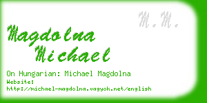 magdolna michael business card